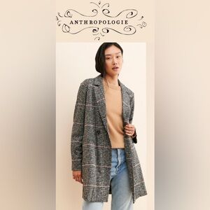 Anthropologie Sanctuary Carlyle Abstract Plaid Jacket Sz Small